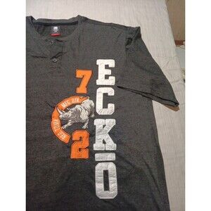 Ecko Unlimited T-shirt Men’s 3XB Grey White Embroidered Large Logo Rhino XXXL